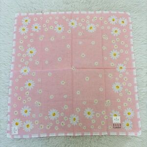 Elle Pink Floral Handkerchief/Bandana  scarf size 17.5”